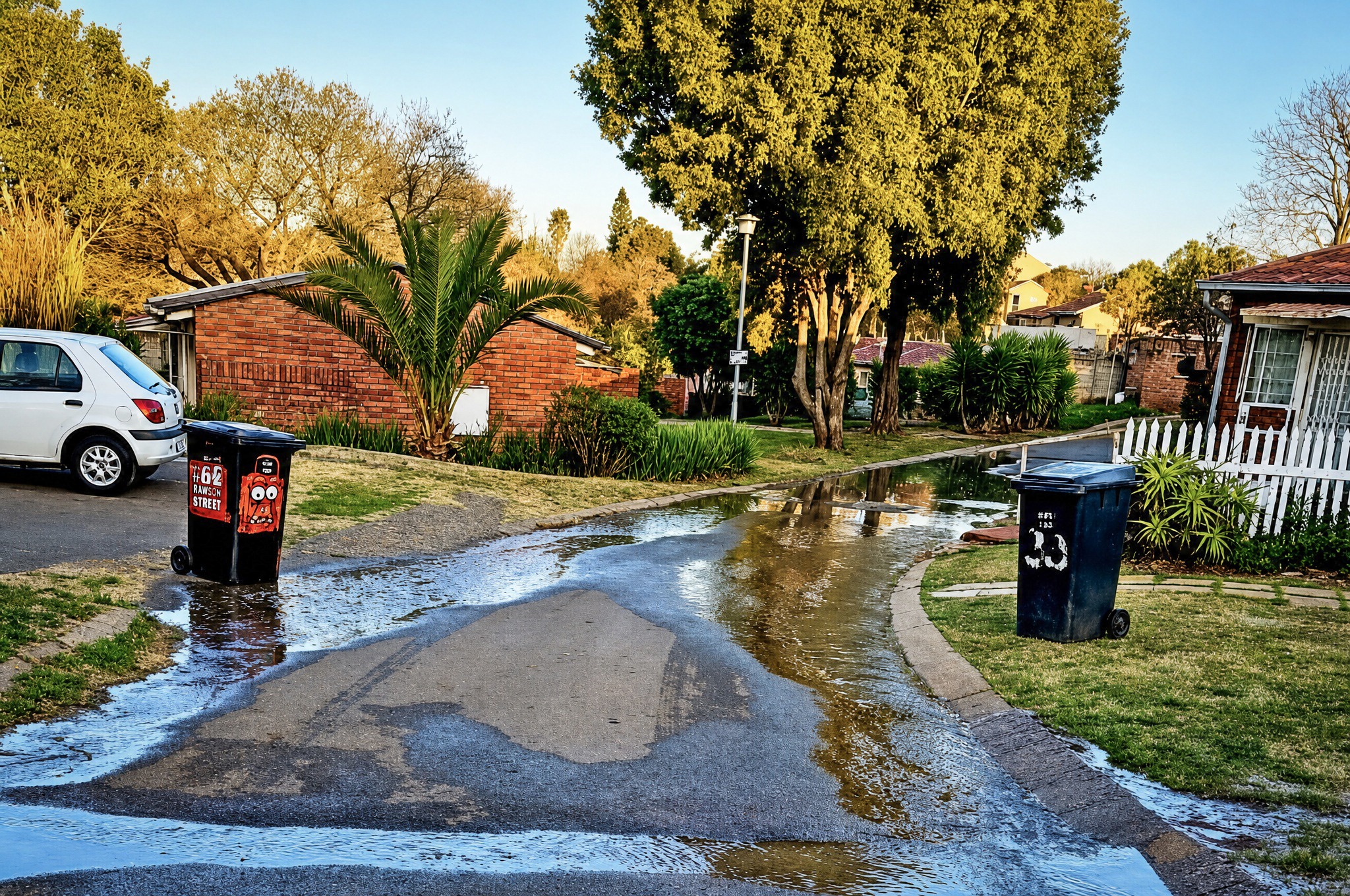 Westdene Community Cleans Sewage Spill Amidst Official Inaction
