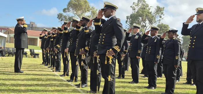 South African Navy Honors Personnel at Medal Parade